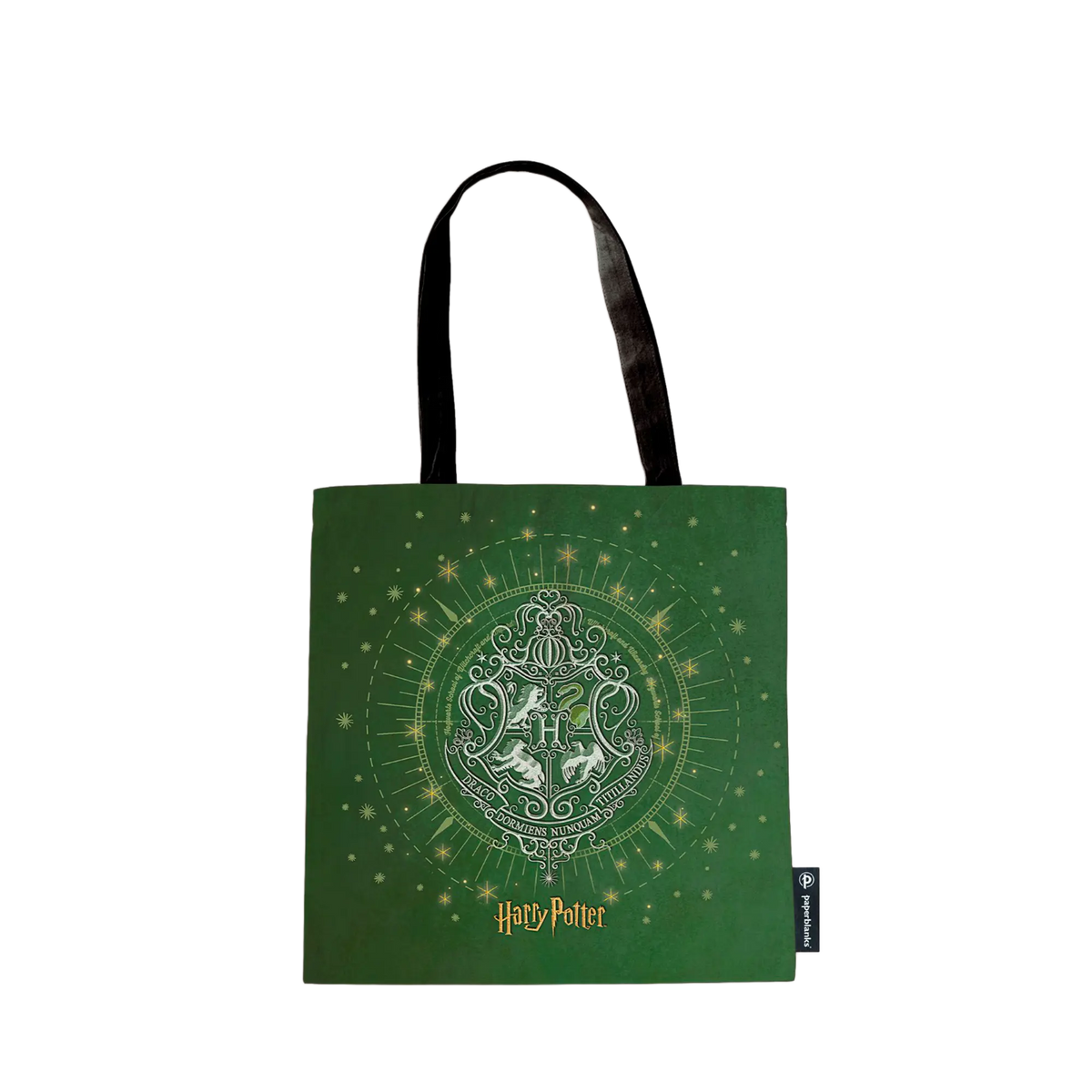 Paperblanks Slytherin Tote Cotton Tote Bag – back view