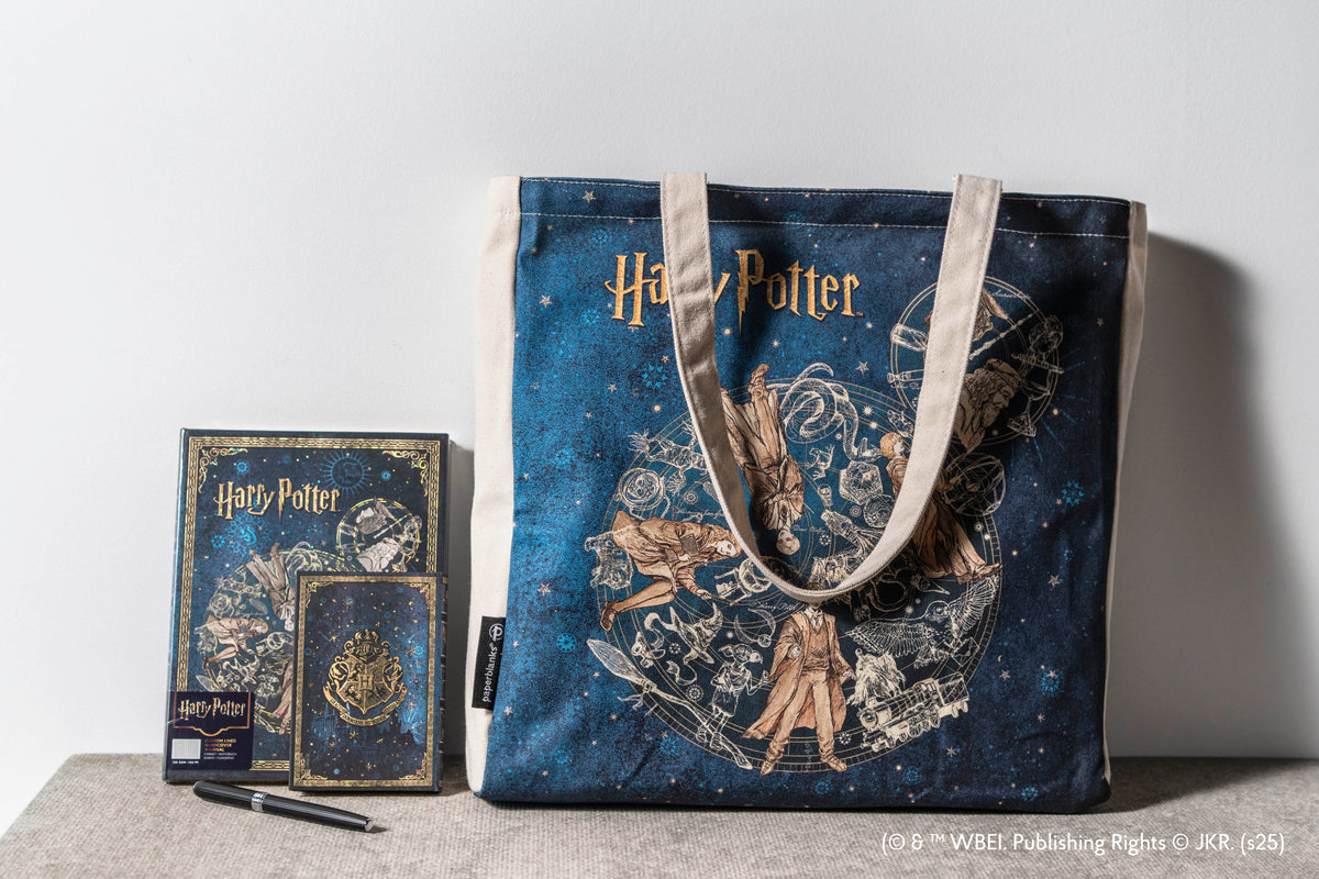 Paperblanks Legends of Hogwarts Tote Cotton Tote Bag – lifestyle image