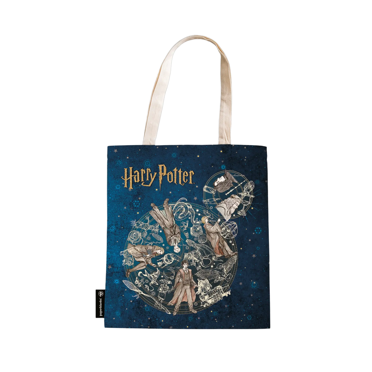 Paperblanks Legends of Hogwarts Tote Cotton Tote Bag – front view