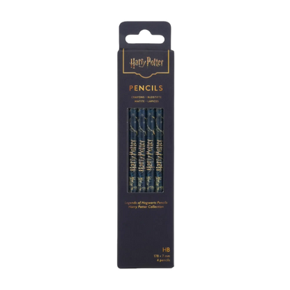 Paperblanks Legends of Hogwarts Pencils Pencils – Pack of 4 – front view
