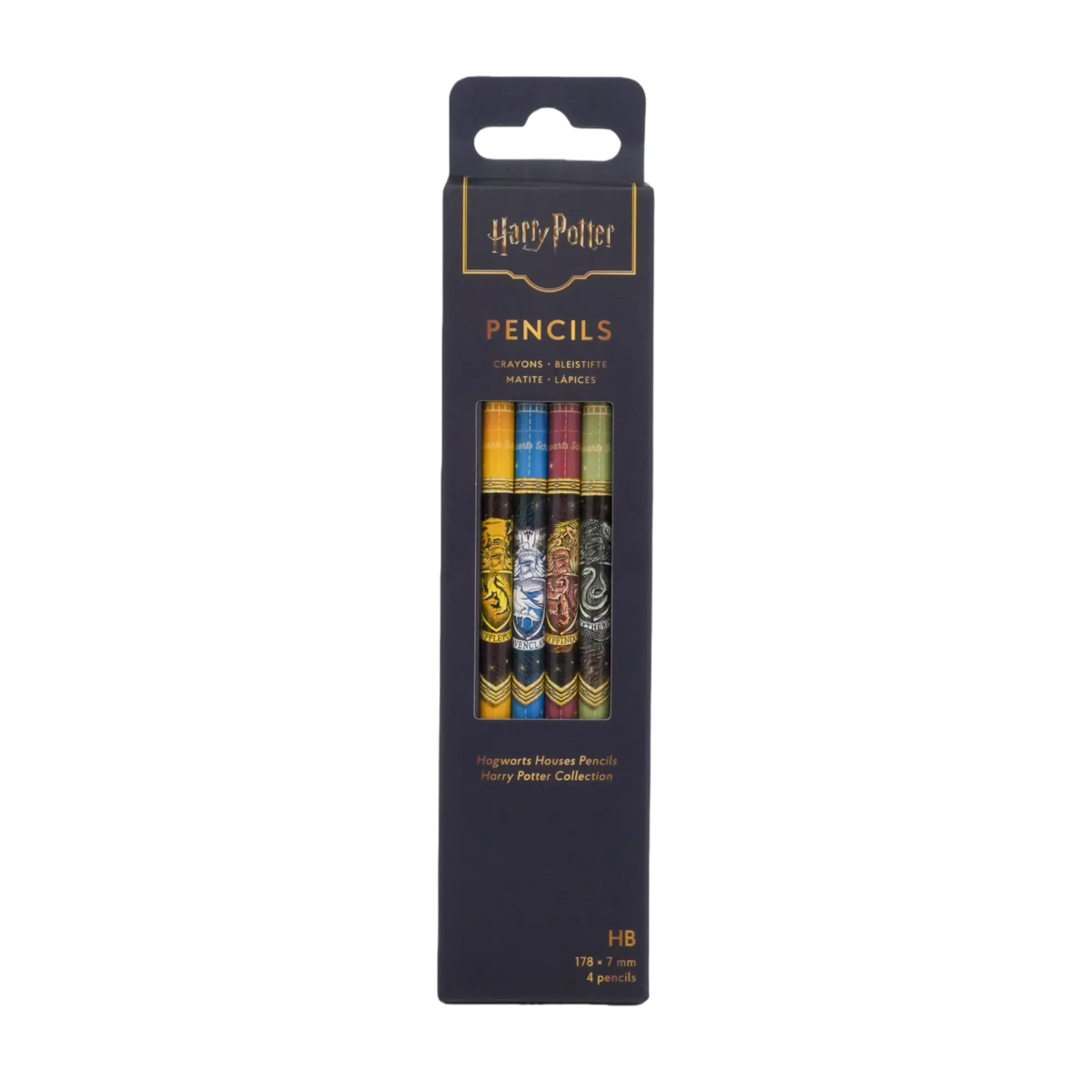 Paperblanks Hogwarts Houses Pencils Pencils – Pack of 4 – front view