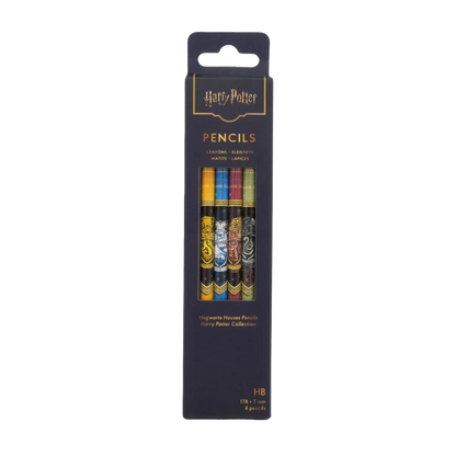 Paperblanks Hogwarts Houses Pencils Pencils – Pack of 4 – front view