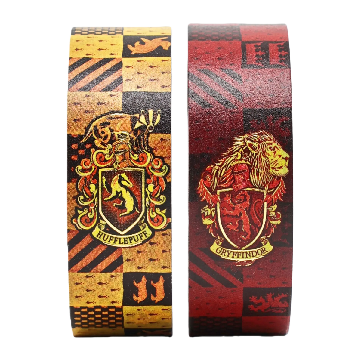 Paperblanks Gryffindor/Hufflepuff Washi Tape Washi Tape – Pack of 2 – angled view