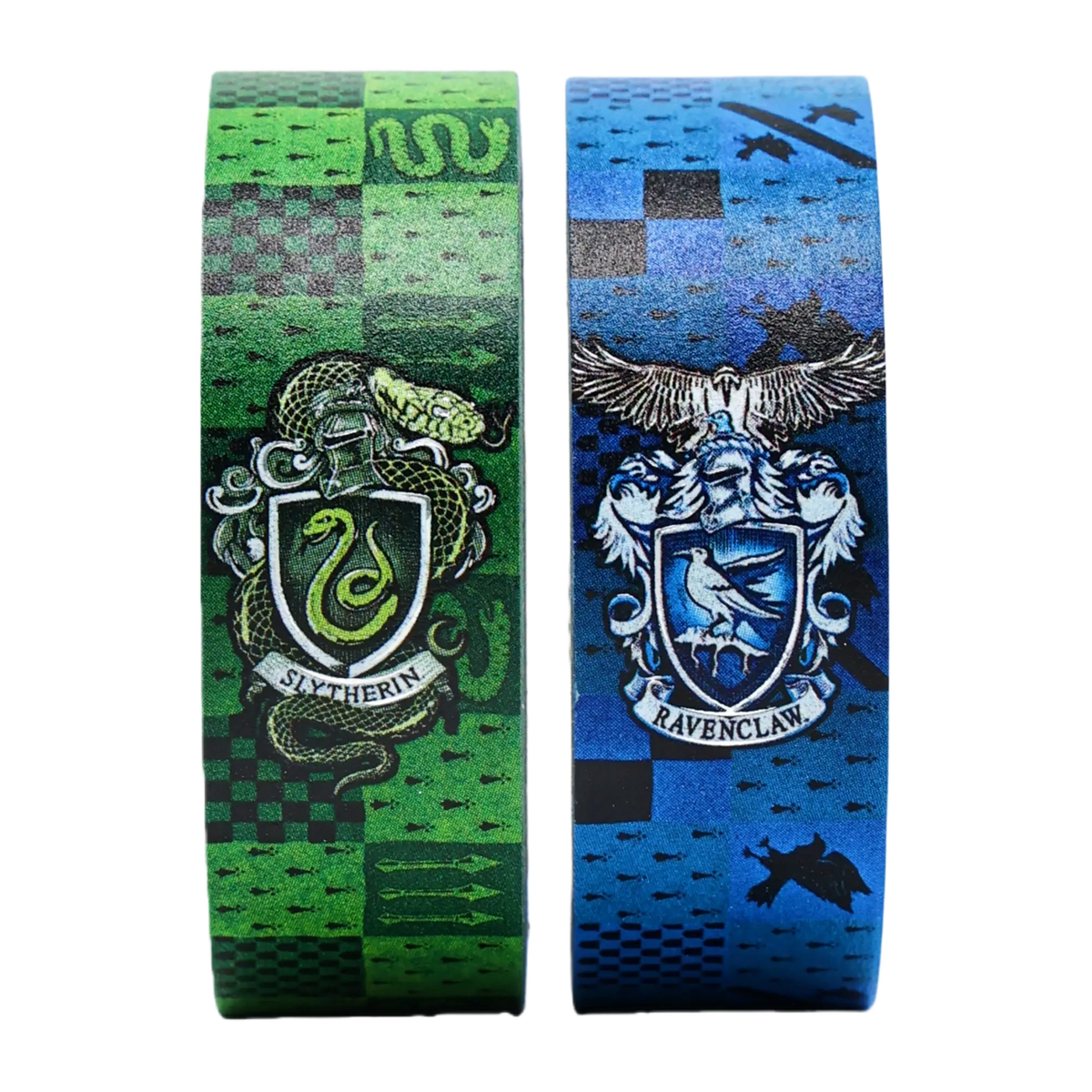 Paperblanks Ravenclaw/Slytherin Washi Tape Washi Tape – Pack of 2 – angled view