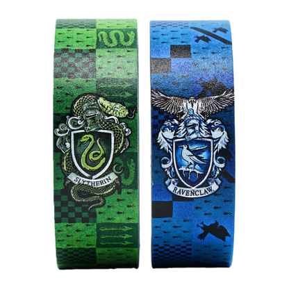Paperblanks Ravenclaw/Slytherin Washi Tape Washi Tape – Pack of 2 – angled view