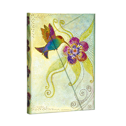 Paperblanks Hummingbird Midi Hardback Journal – Lined, 160 Pages – angled view