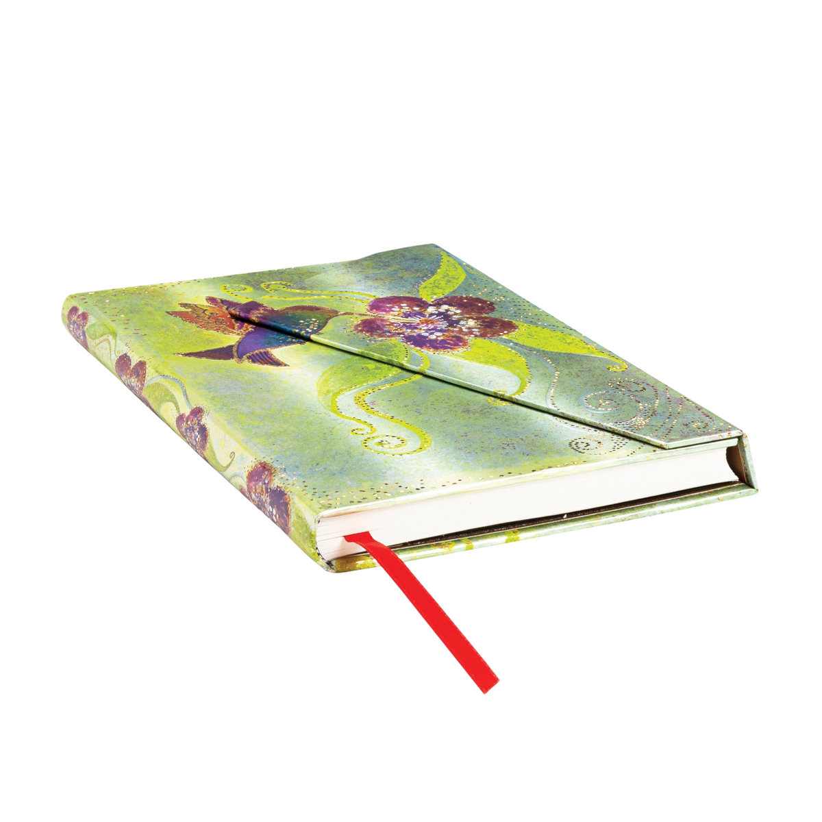 Paperblanks Hummingbird Midi Hardback Journal – Lined, 160 Pages – page edge