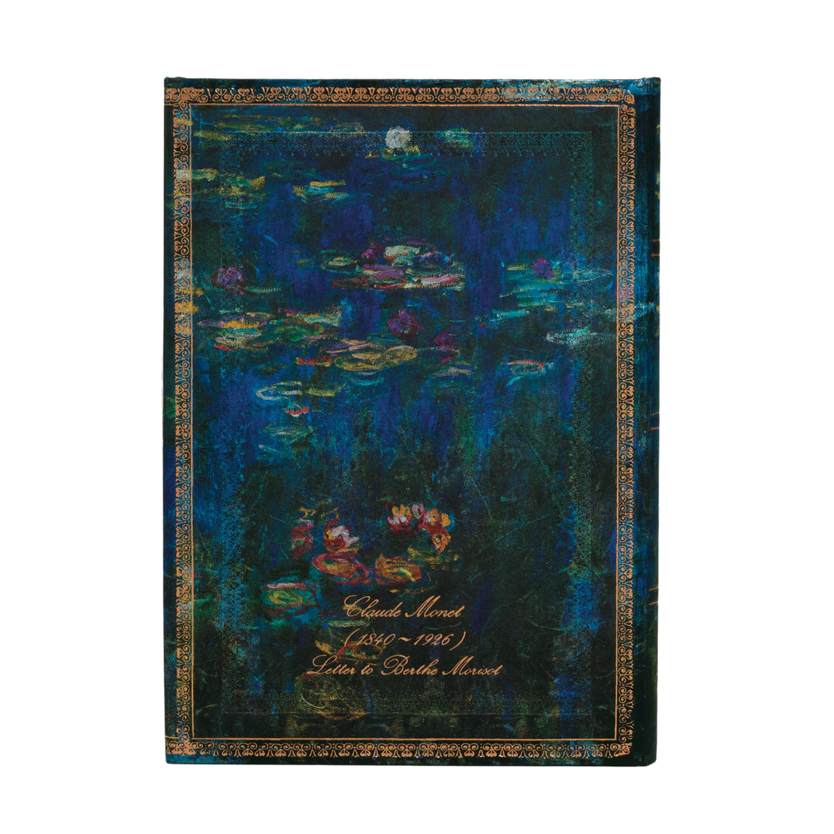 Paperblanks Monet (Water Lilies), Letter to Morisot Midi Hardback Journal – Lined, 144 Pages – back cover