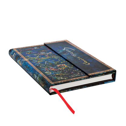 Paperblanks Monet (Water Lilies), Letter to Morisot Midi Hardback Journal – Lined, 144 Pages – page edge