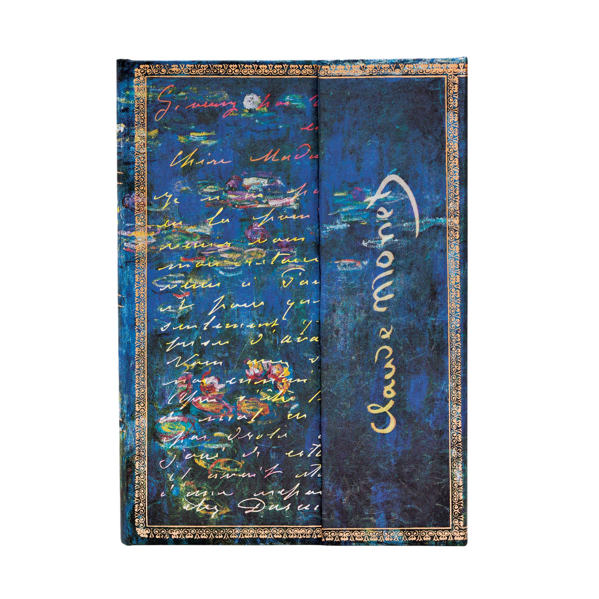 Paperblanks Monet (Water Lilies), Letter to Morisot Midi Hardback Journal – Lined, 144 Pages – front cover