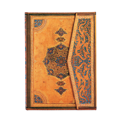 Paperblanks Safavid Midi Hardback Journal – Lined, 144 Pages – front cover