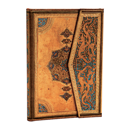 Paperblanks Safavid Mini Hardback Journal – Lined, 176 Pages – angled view
