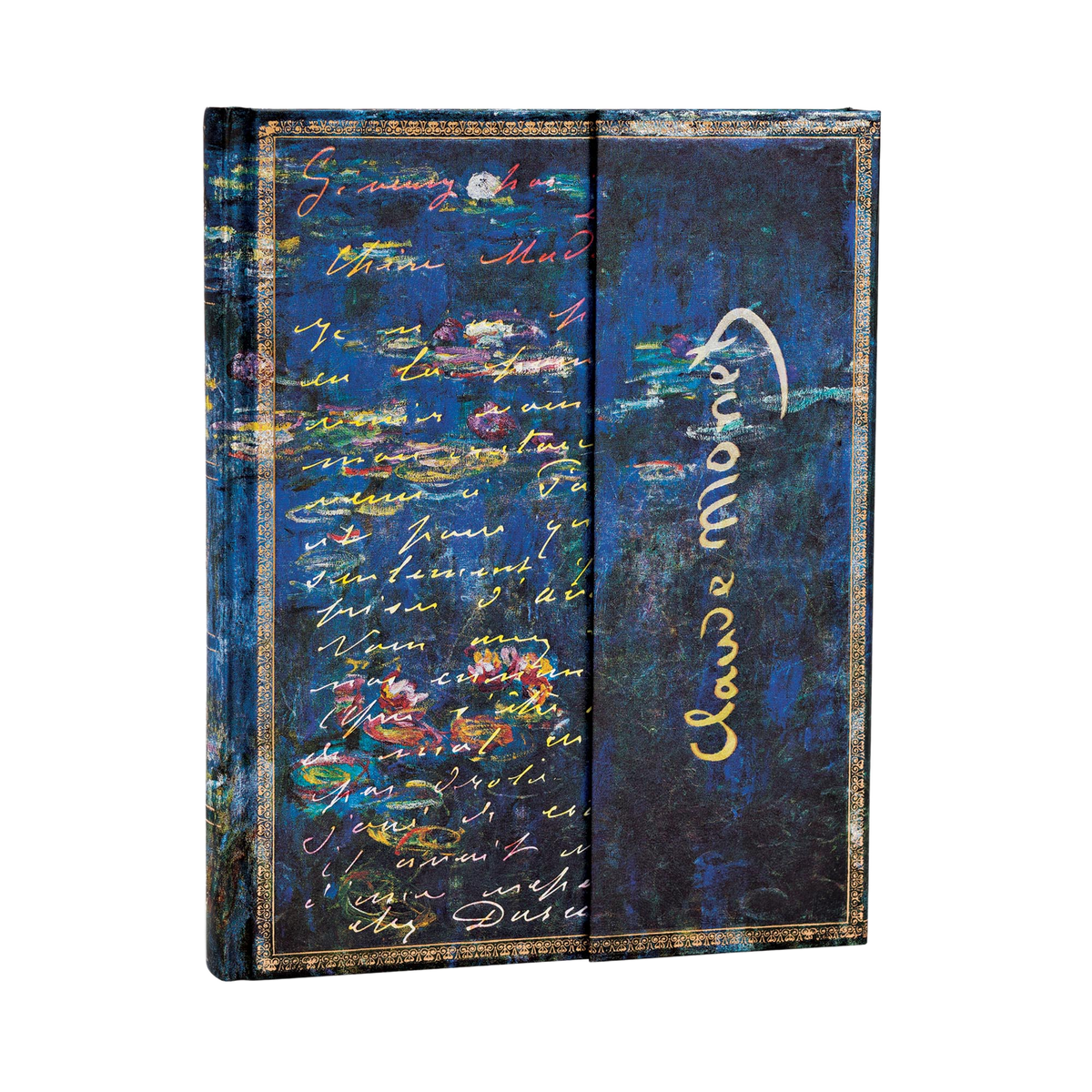 Paperblanks Monet (Water Lilies), Letter to Morisot Ultra Hardback Journal – Plain, 144 Pages – angled view