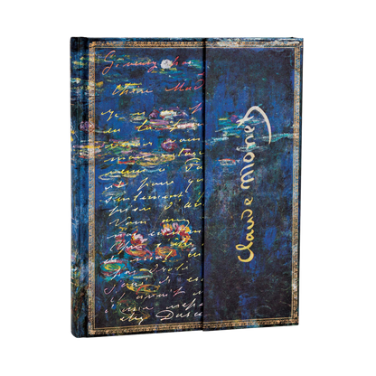 Paperblanks Monet (Water Lilies), Letter to Morisot Ultra Hardback Journal – Plain, 144 Pages – angled view