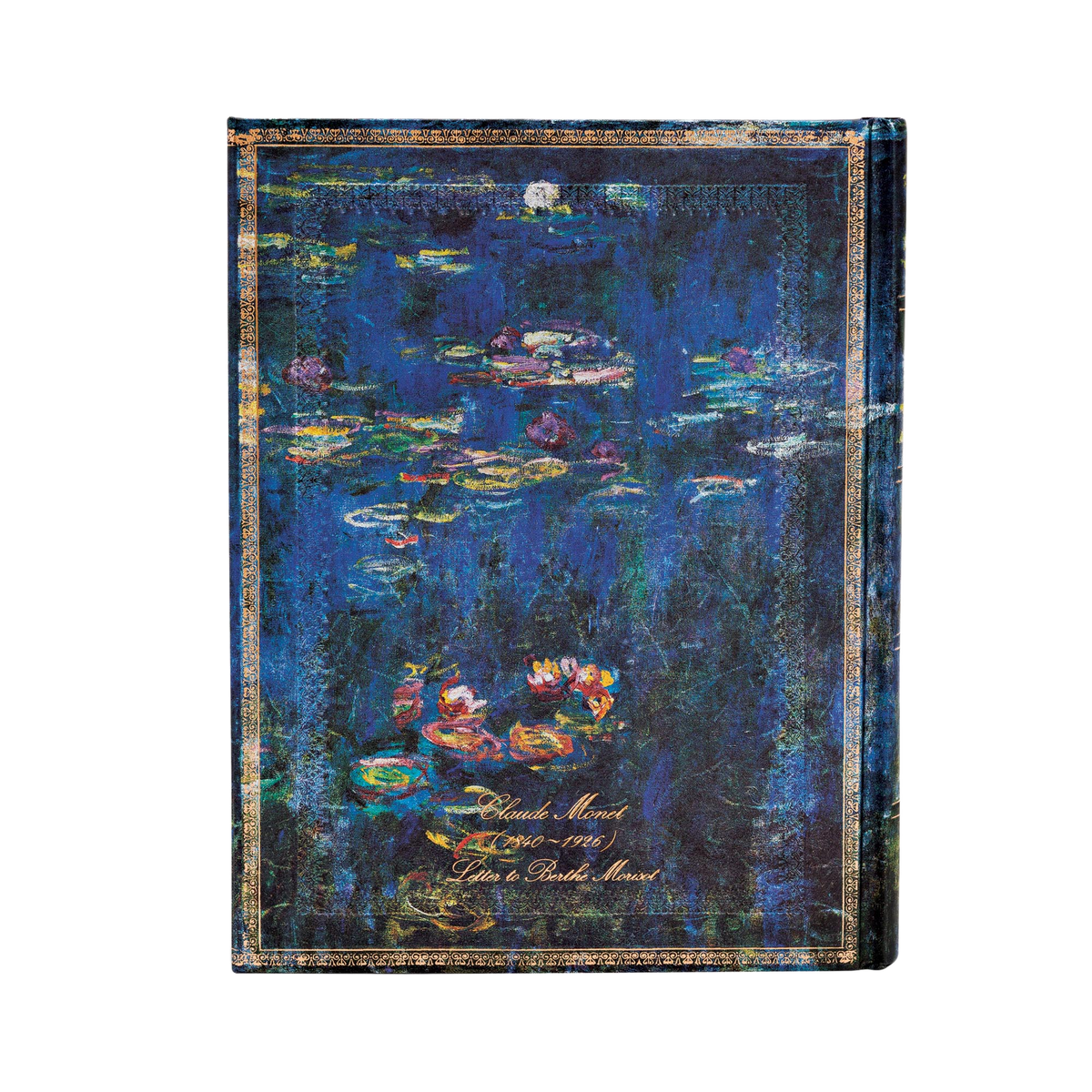 Paperblanks Monet (Water Lilies), Letter to Morisot Ultra Hardback Journal – Plain, 144 Pages – back cover