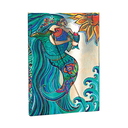 Paperblanks Ocean Song Midi Hardback Journal – Lined, 160 Pages – angled view