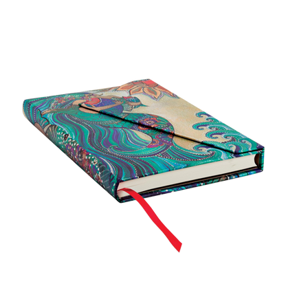 Paperblanks Ocean Song Midi Hardback Journal – Lined, 160 Pages – page edge