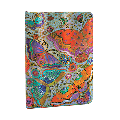 Paperblanks Flutterbyes Midi Hardback Journal – Lined, 176 Pages – angled view