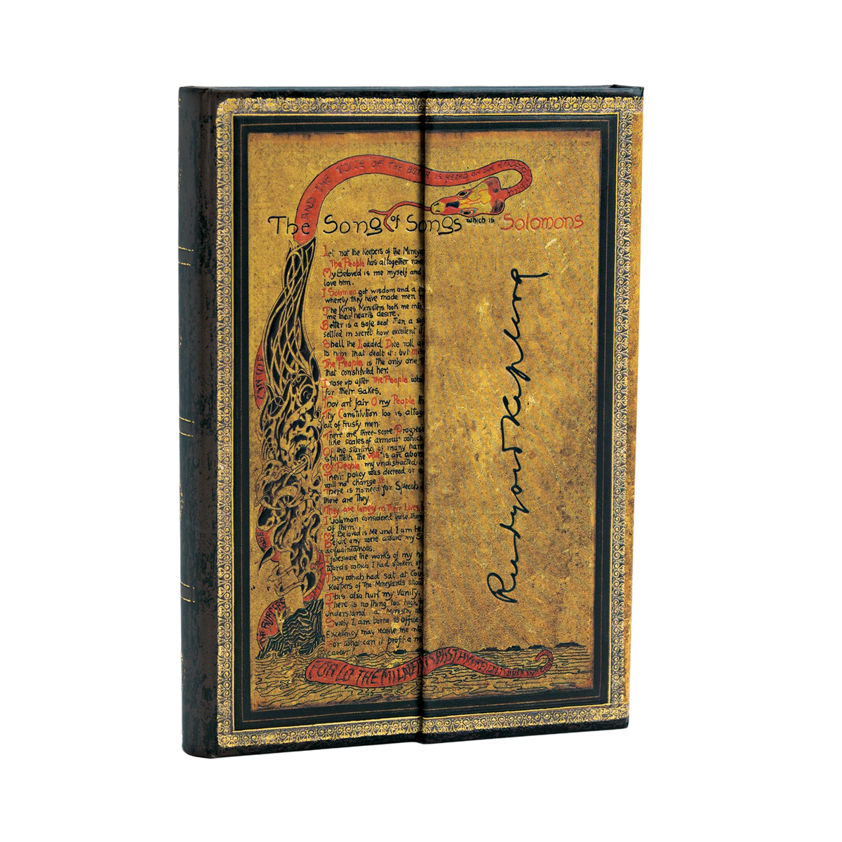 Paperblanks Kipling, Song of Songs Mini Hardback Journal – Lined, 176 Pages – angled view