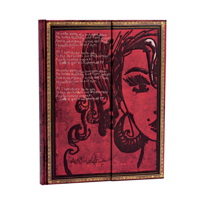 Paperblanks Amy Winehouse, Tears Dry Ultra Hardback Journal – Lined, 144 Pages – angled view