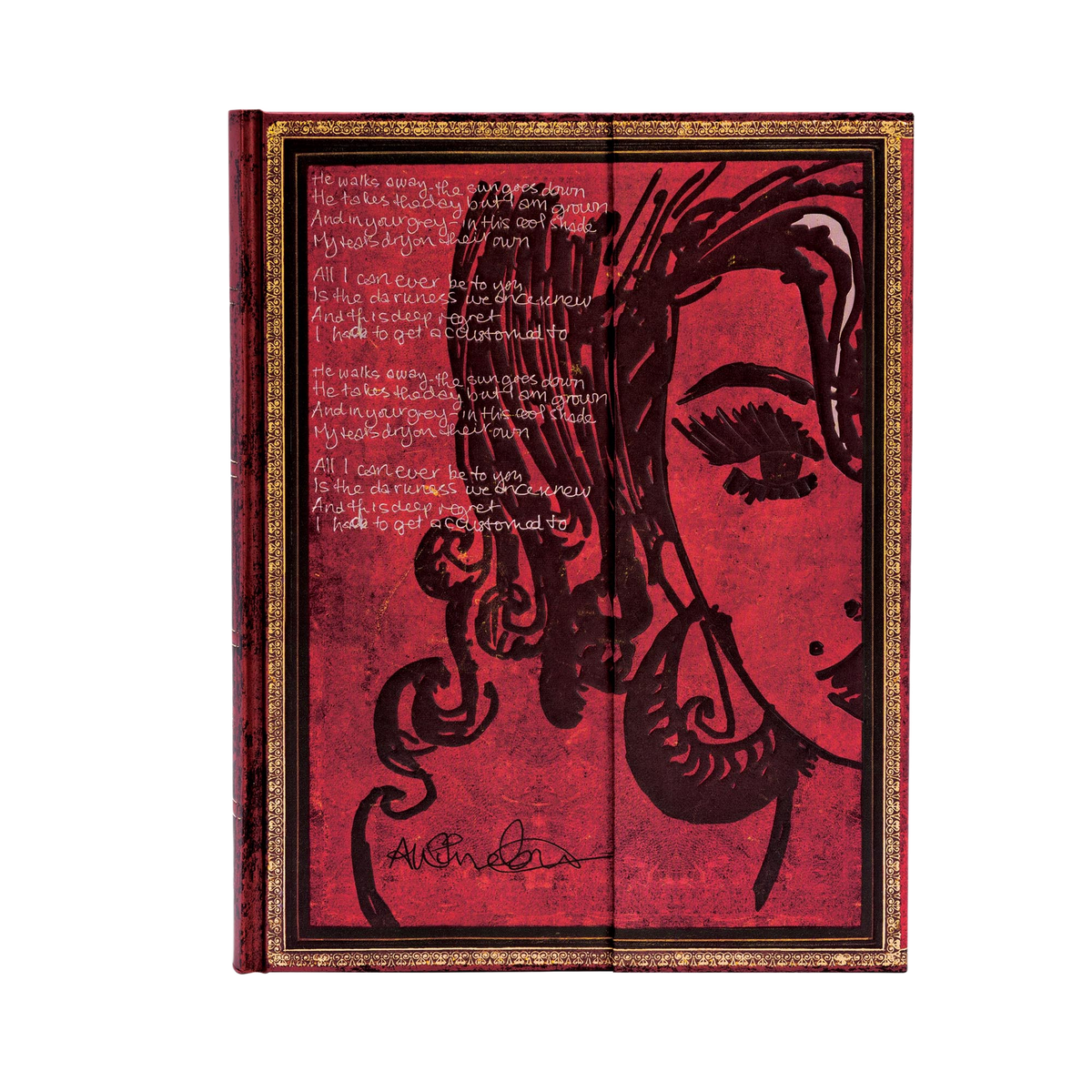 Paperblanks Amy Winehouse, Tears Dry Ultra Hardback Journal – Lined, 144 Pages – front cover
