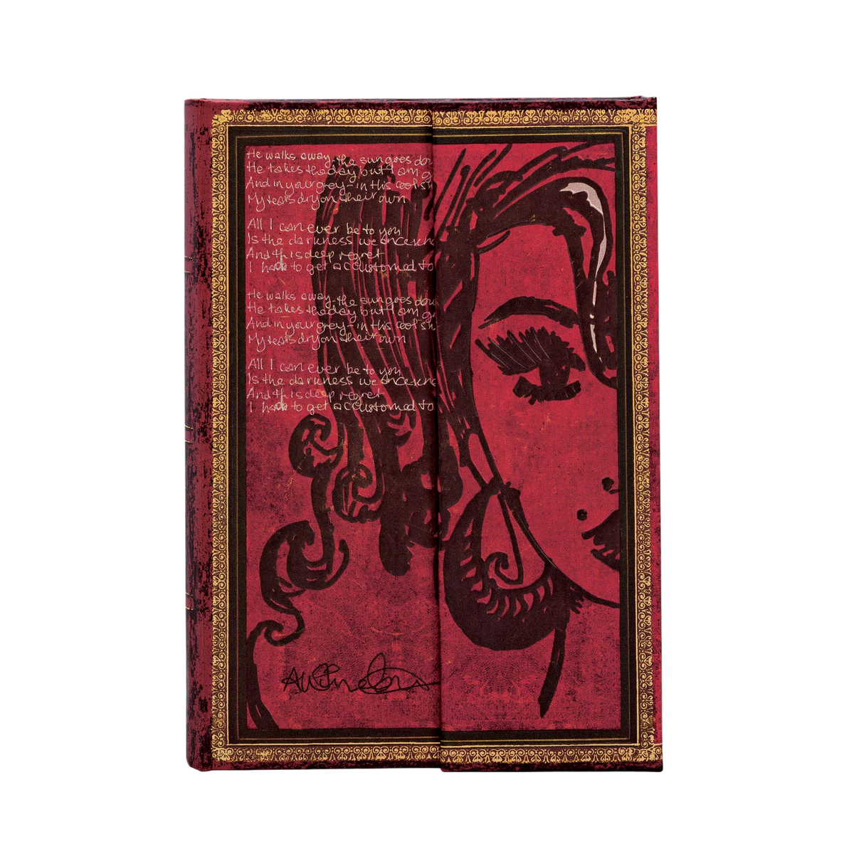 Paperblanks Amy Winehouse, Tears Dry Mini Hardback Journal – Lined, 176 Pages – front cover