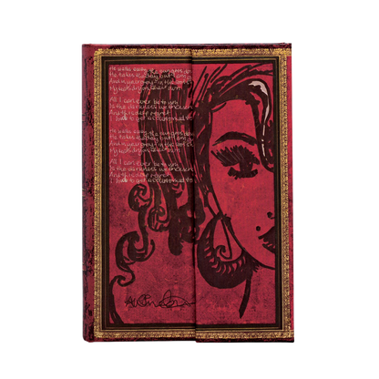 Paperblanks Amy Winehouse, Tears Dry Mini Hardback Journal – Lined, 176 Pages – front cover