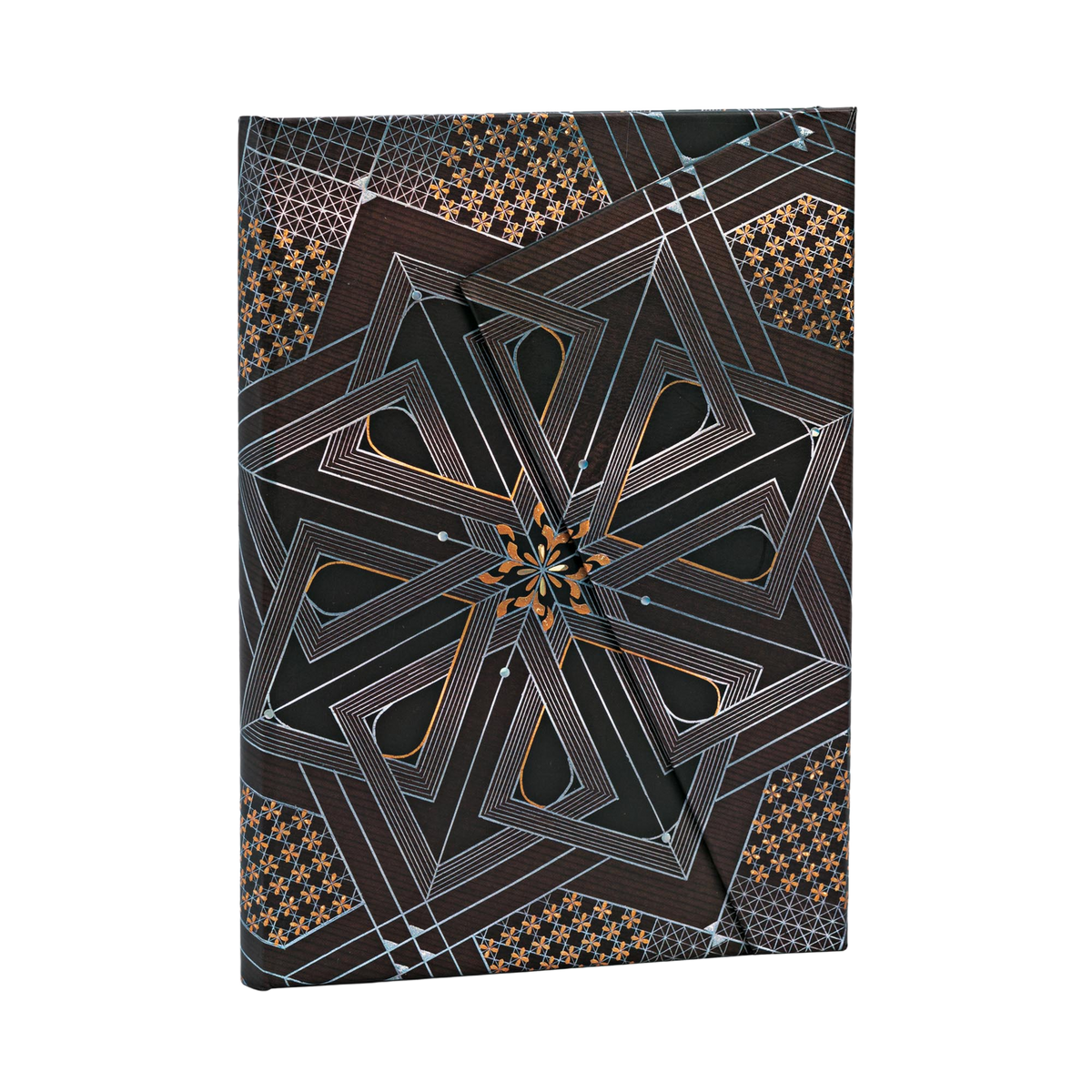 Paperblanks Dhyana Midi Hardback Journal – Plain, 144 Pages – angled view