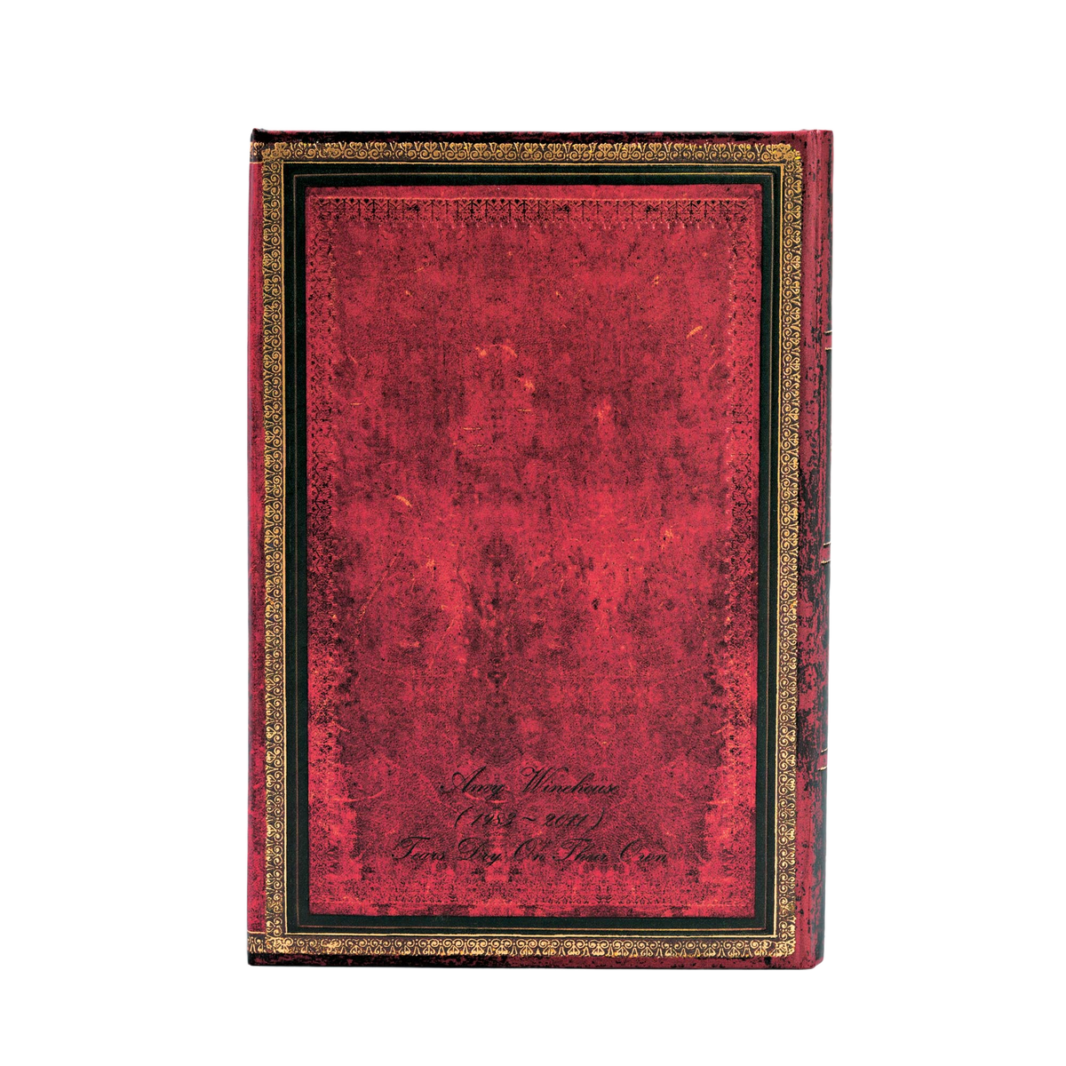 Paperblanks Amy Winehouse, Tears Dry Mini Hardback Journal – Plain, 176 Pages – back cover