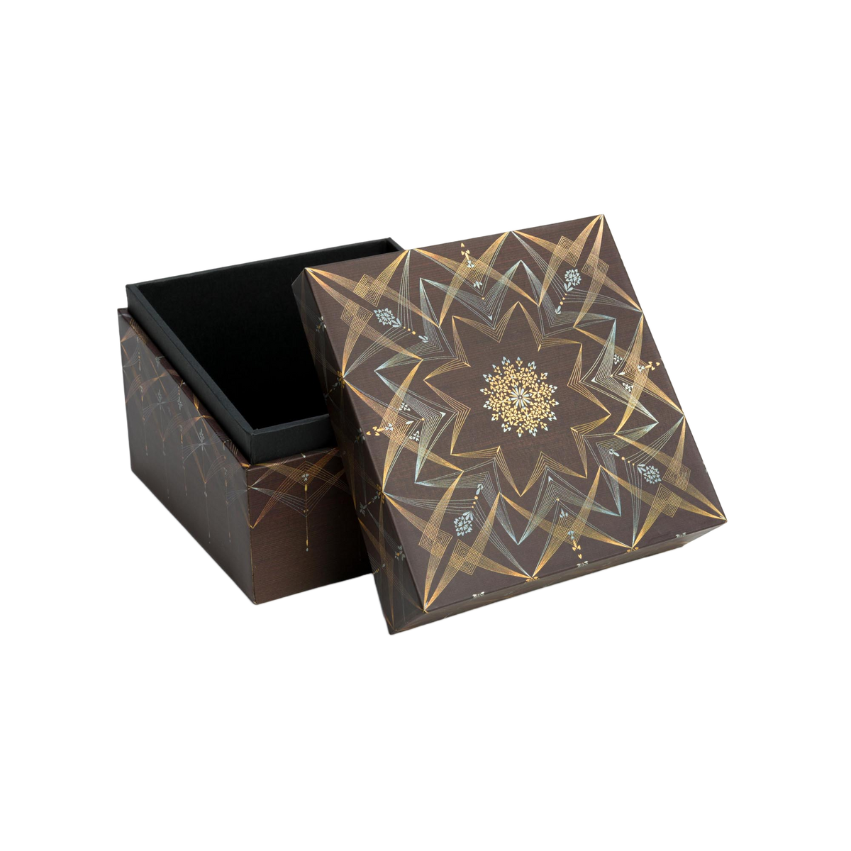 Paperblanks Bhava Square Mini Memento Box – angled view