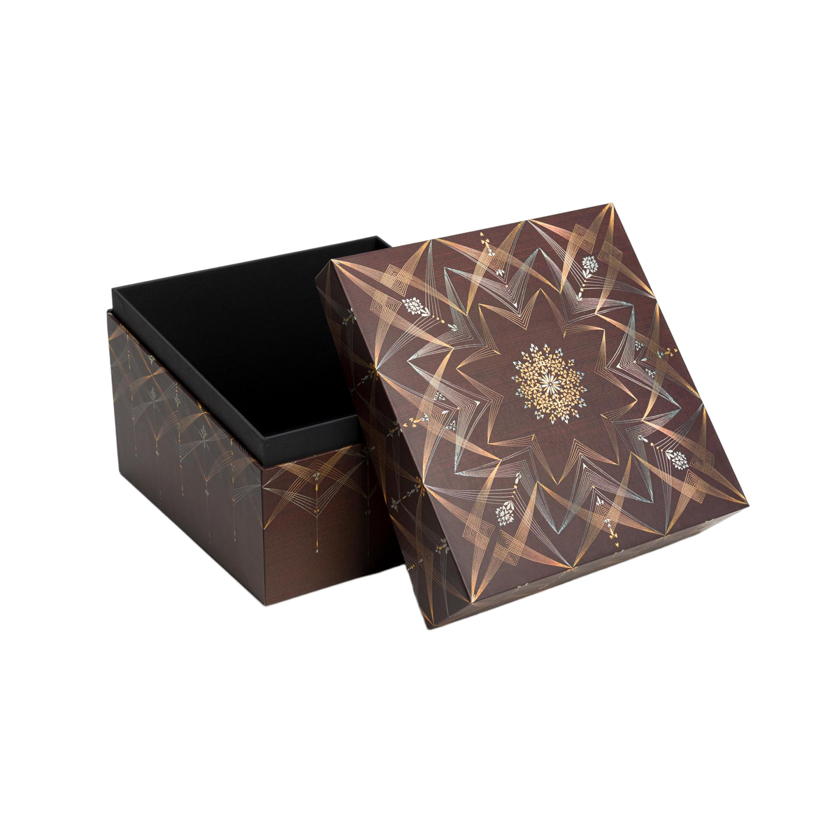 Paperblanks Bhava Square Ultra Memento Box – angled view
