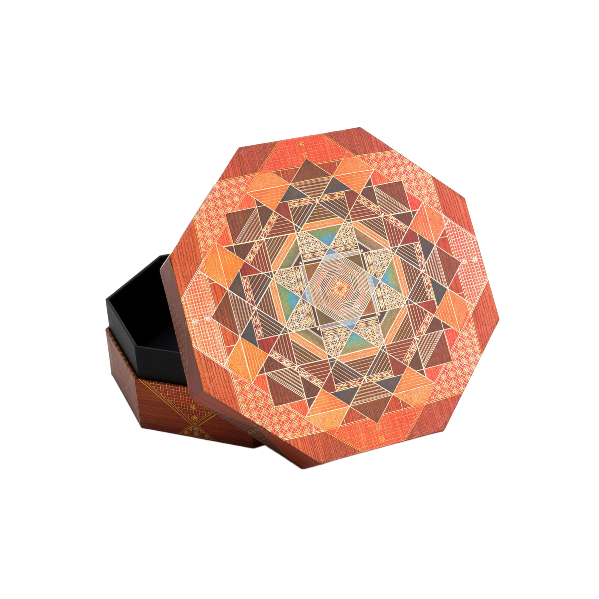 Paperblanks Bija Octagonal Ultra Memento Box – angled view