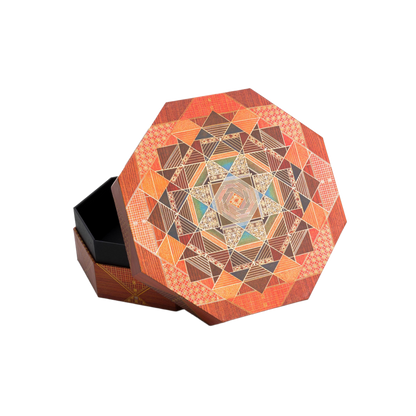 Paperblanks Bija Octagonal Ultra Memento Box – angled view
