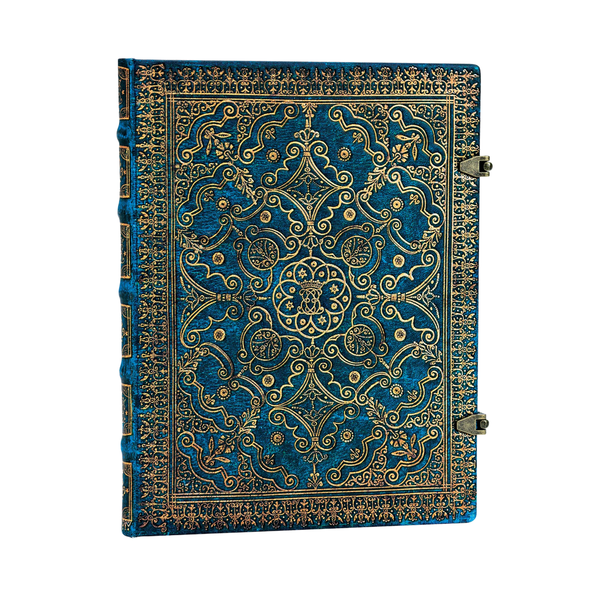 Paperblanks Azure Ultra Hardback Journal – Plain, 144 Pages – angled view