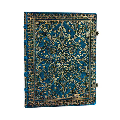 Paperblanks Azure Ultra Hardback Journal – Plain, 144 Pages – angled view