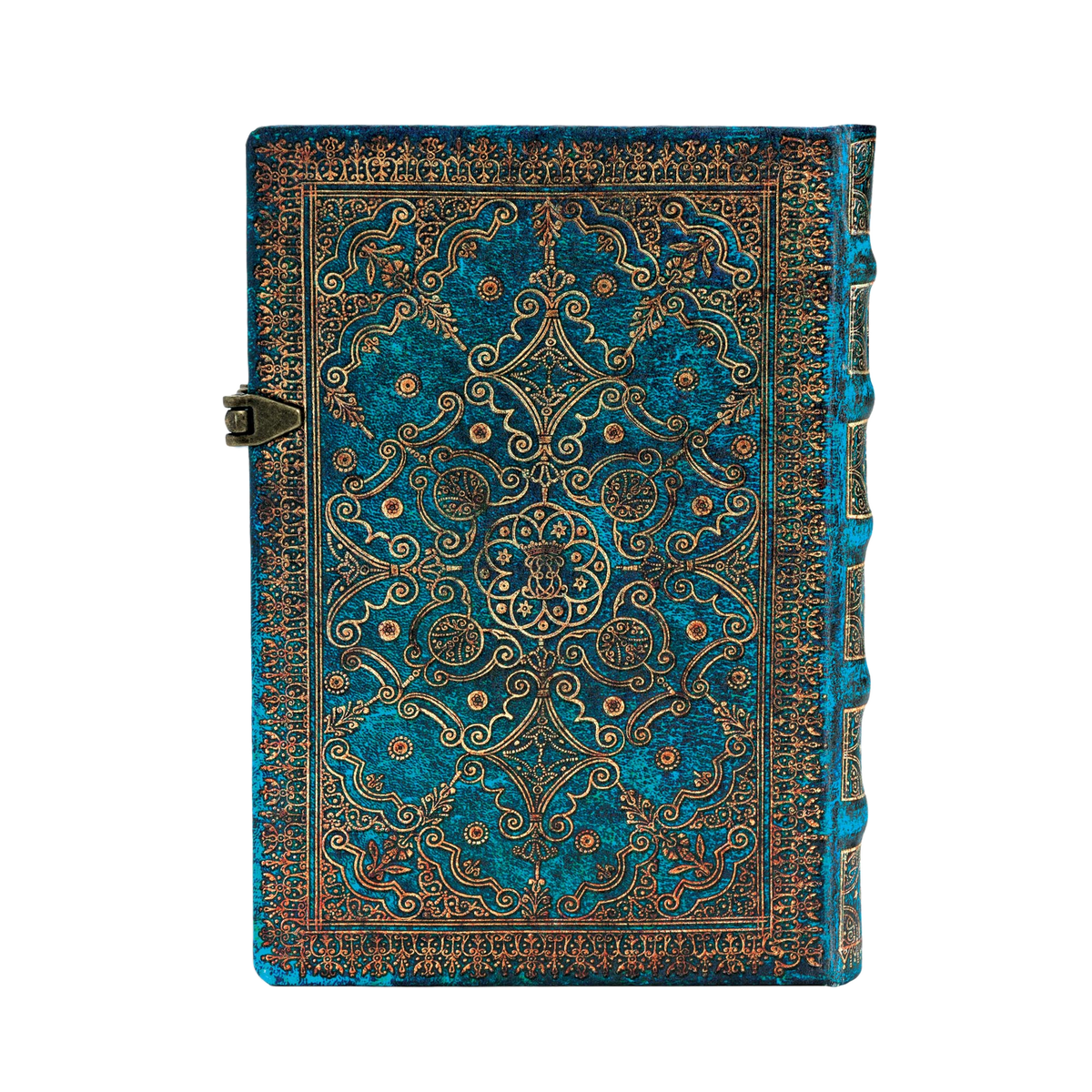Paperblanks Azure Midi Hardback Journal with Clasp Closure – Lined, 240 Pages – back cover