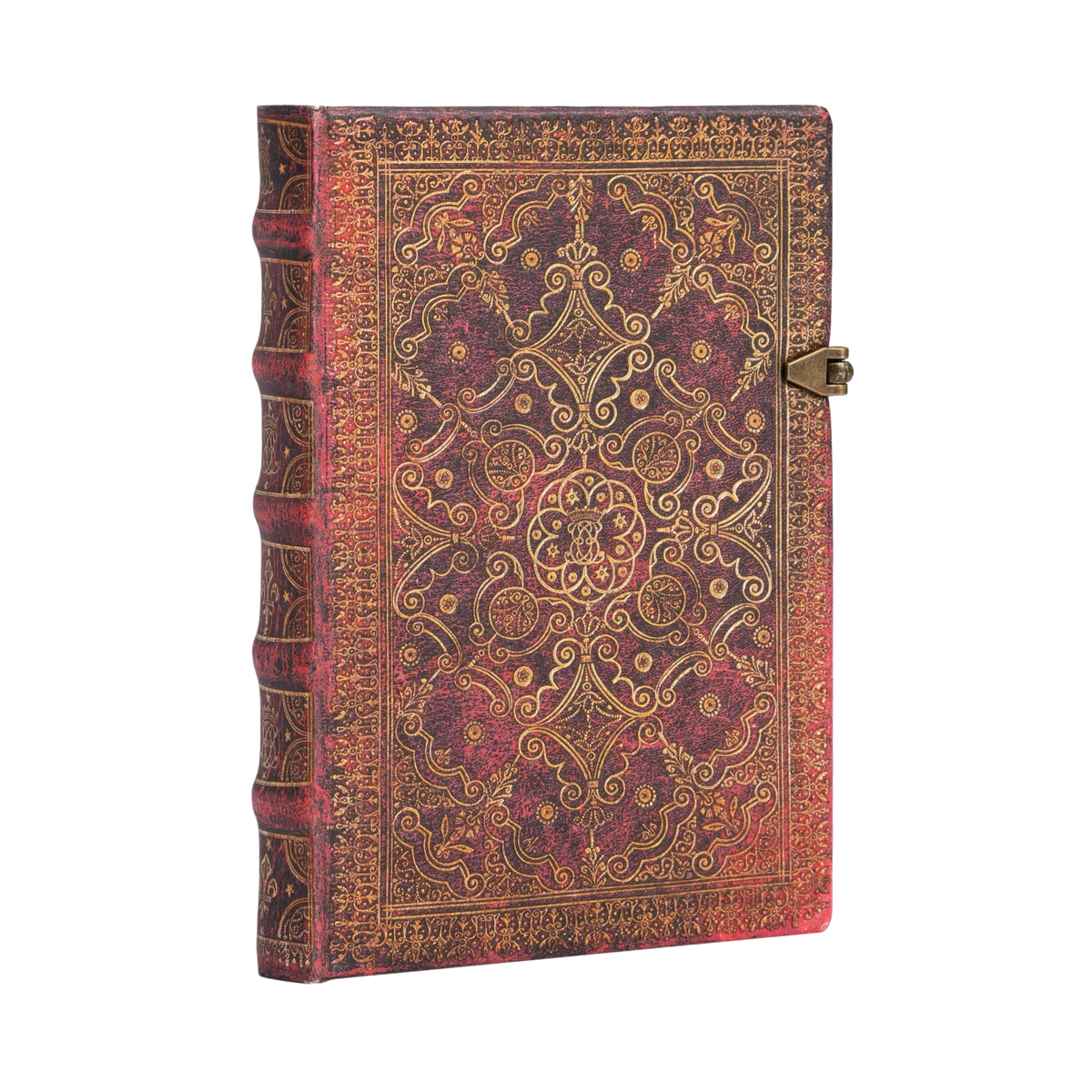 Paperblanks Carmine Midi Hardback Journal – Lined, 240 Pages – angled view