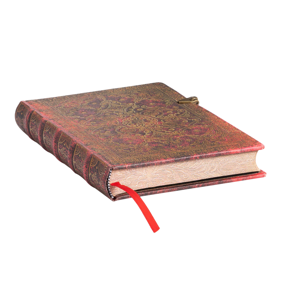 Paperblanks Carmine Midi Hardback Journal – Lined, 240 Pages – page edge