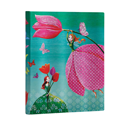 Paperblanks Joyous Springtime Ultra Hardback Journal – Dot Grid, 240 Pages – angled view
