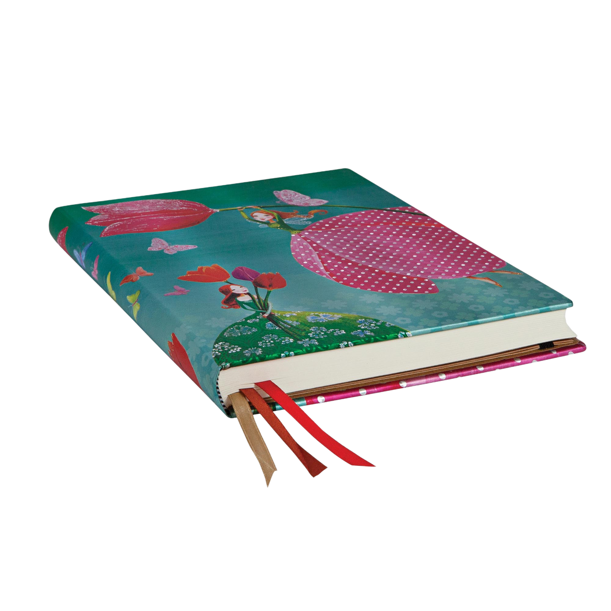 Paperblanks Joyous Springtime Ultra Hardback Journal – Dot Grid, 240 Pages – page edge