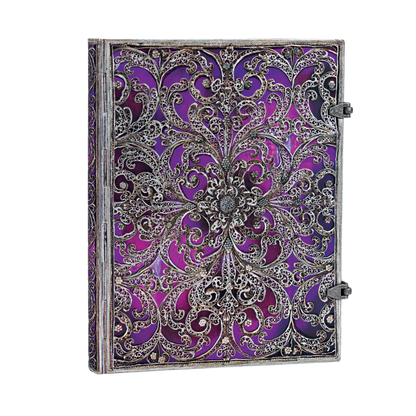 Paperblanks Aubergine Ultra Hardback Journal – Lined, 240 Pages – angled view