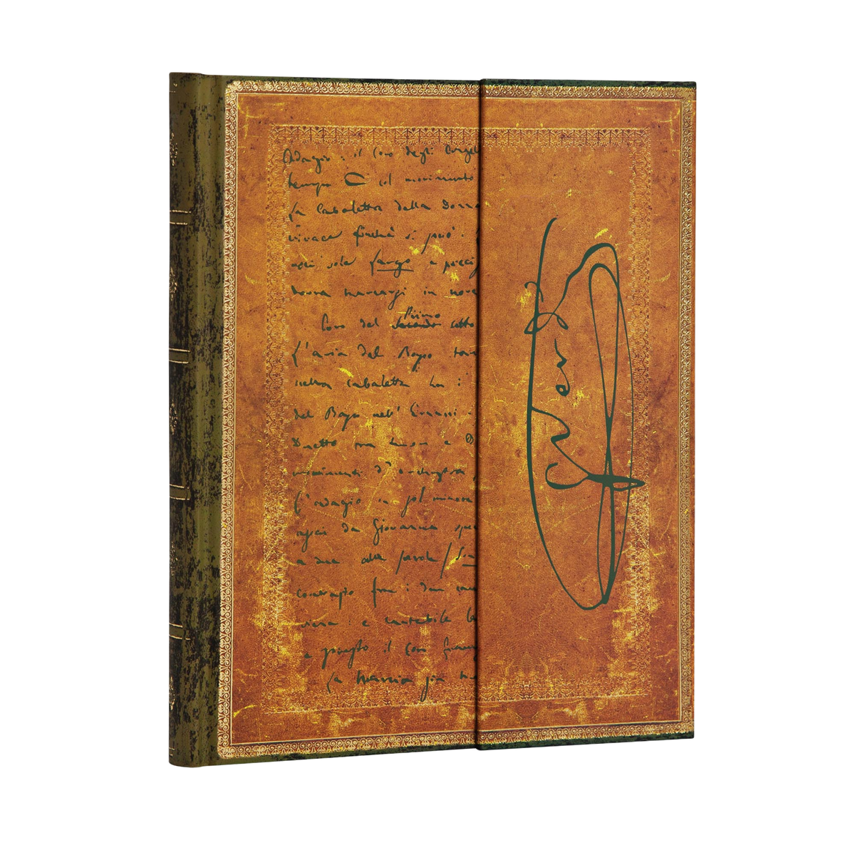 Paperblanks Verdi, Carteggio Ultra Hardback Journal – Lined, 144 Pages – angled view