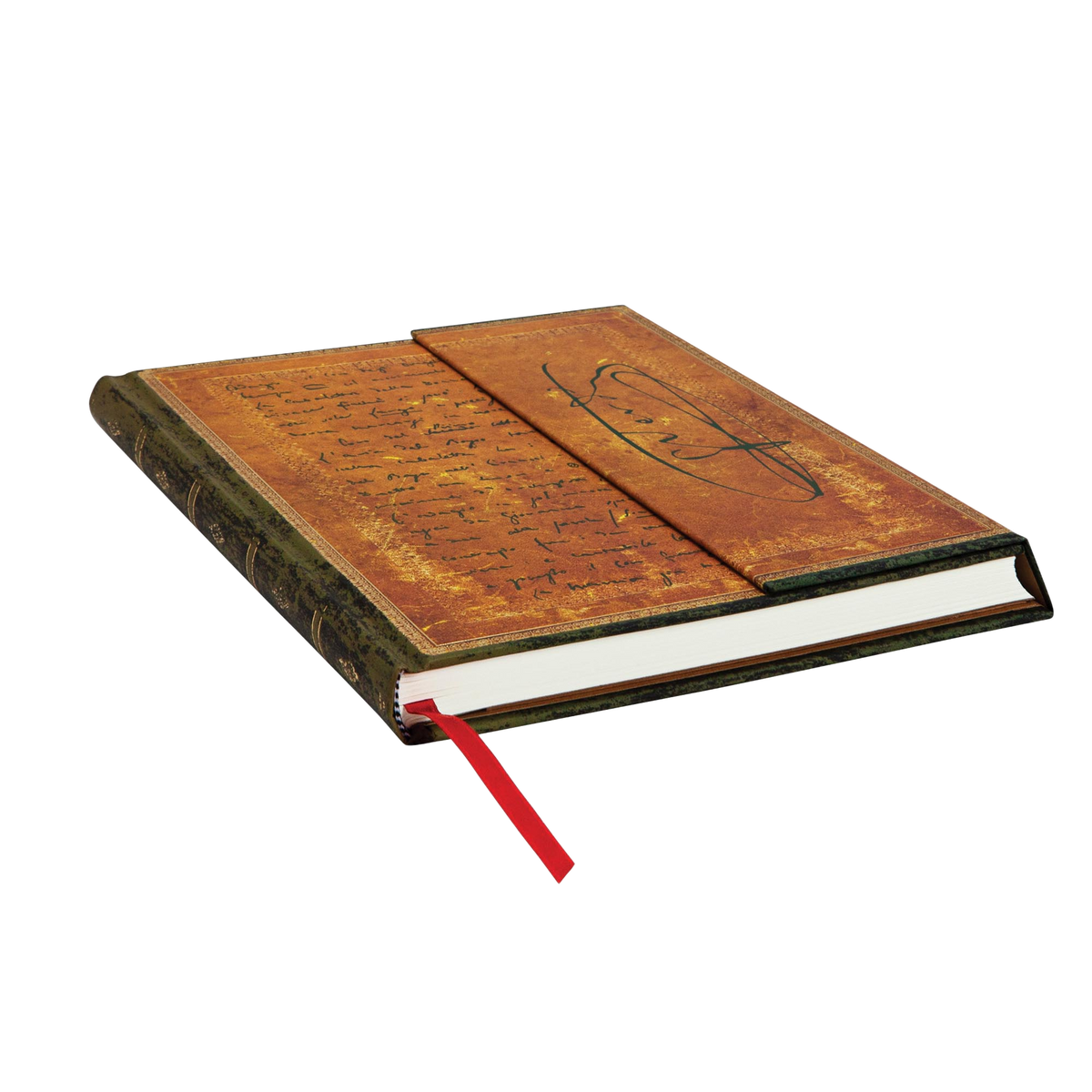 Paperblanks Verdi, Carteggio Ultra Hardback Journal – Plain, 144 Pages – page edge