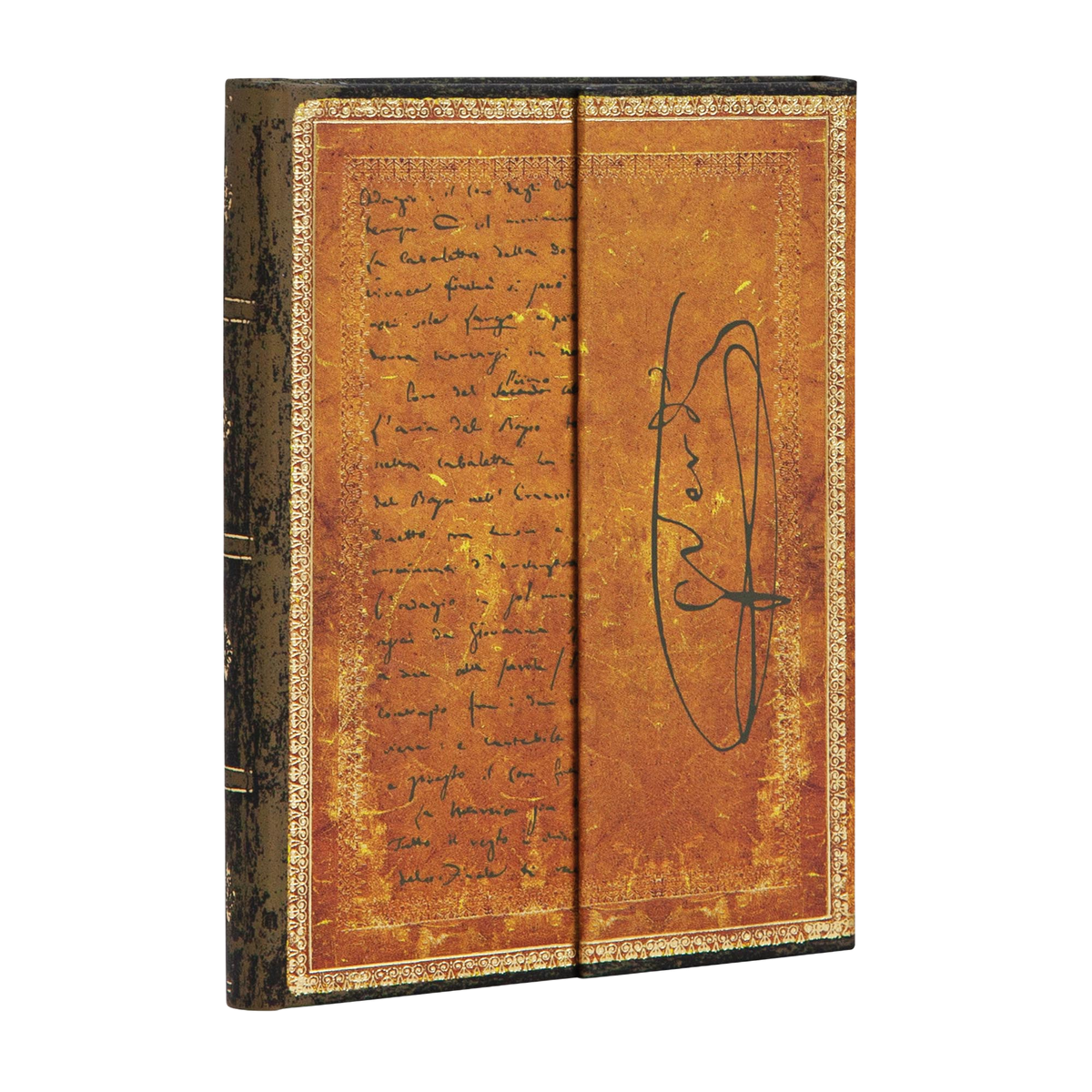 Paperblanks Verdi, Carteggio Mini Hardback Journal – Lined, 176 Pages – angled view