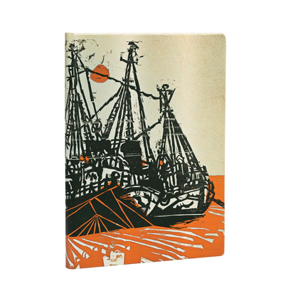 Paperblanks Mooring Midi Hardback Journal – Lined, 144 Pages – angled view