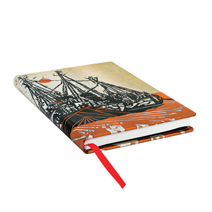 Paperblanks Mooring Midi Hardback Journal – Lined, 144 Pages – page edge