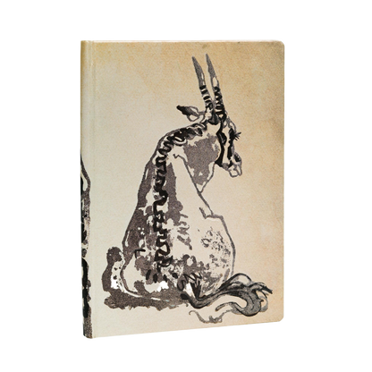 Paperblanks Solitary Oryx Midi Hardback Journal – Lined, 144 Pages – angled view