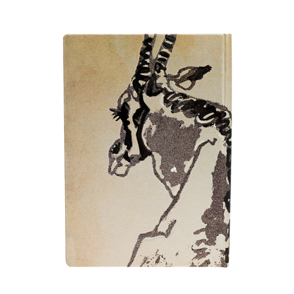 Paperblanks Solitary Oryx Midi Hardback Journal – Lined, 144 Pages – back cover