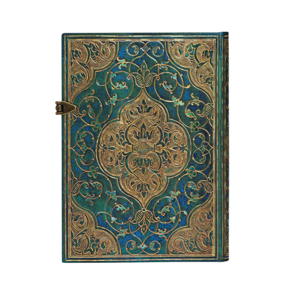 Paperblanks Turquoise Chronicles Midi Hardback Journal – Lined, 240 Pages – back cover