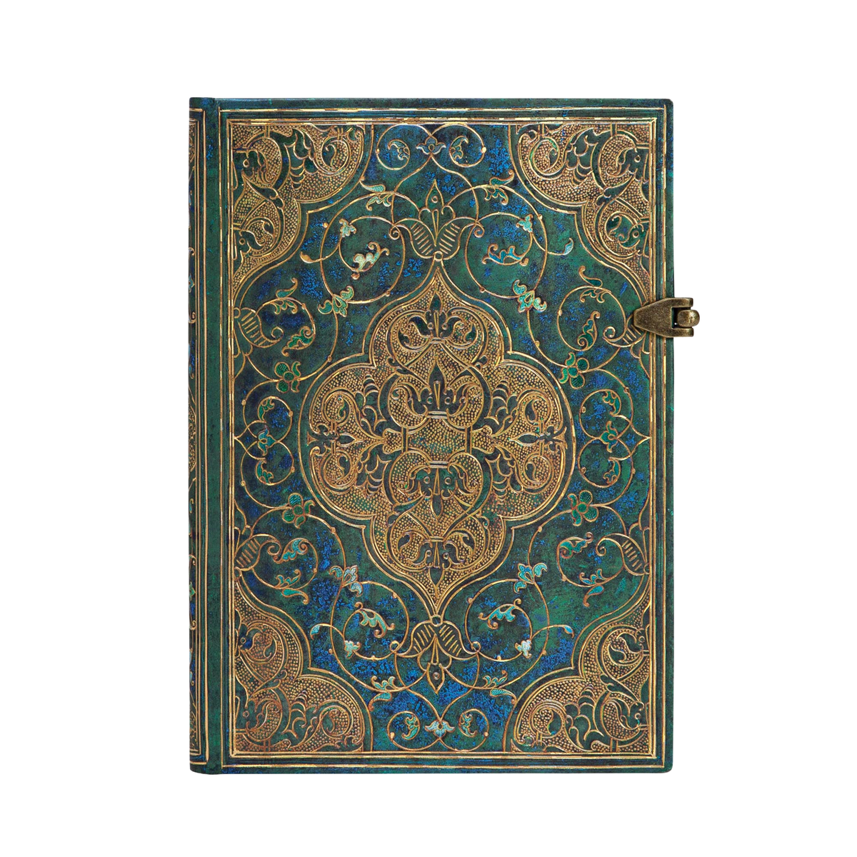 Paperblanks Turquoise Chronicles Midi Hardback Journal – Lined, 240 Pages – front cover